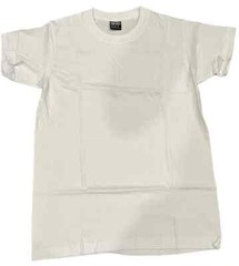 6-Pack SunTees Heavy Cotton White T-Shirts Crew Neck Short Sleeves