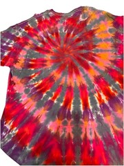 Tie Dye Swirl T Shirt Purple Xl Hippie Boho Style Festival Shirt