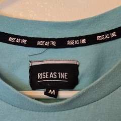 Rise As 1ne Green Graphic Adult T-Shirt MED Preowned Fair (See Description)