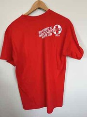 Red Letter 9 – Faith Luke 1:37 Unisex Red Large Christian T-Shirt