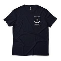 Gundam 08th MS Team Anime Minimalistic Chest Print Graphic T-Shirt