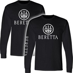 Beretta Long Sleeve T-Shirt Firearms Pistol Gun Tactical 2nd Amendment Men GBR02