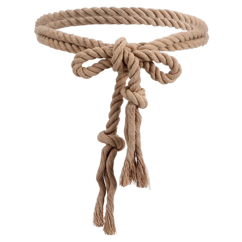 Rope Belt Cotton Braided Woven Gothic Pastor Long Waist Belt with Tassels for…