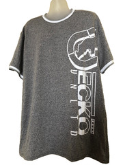 Ecko Unltd. Men’s Gray Marled Graphic Logo S/S Crew Neck Tee Size 3XL