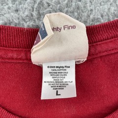 Vtg Mighty Fine Brand Mens L Red Shirt 2005 Napoleon Dynamite Flipping Sweet Y2K