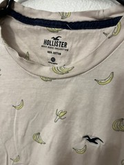 Hollister Must Have Collection XS Logo Men Light Pink Banana Logo Crew shirt.