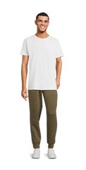 Athletic Works Men’s 100% Cotton White T Shirt Loose Fit -Choose Size -NWT