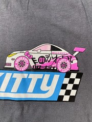 Hello Kitty Tokyo Speed Racing Tank Top XL Gray Sanrio Graphic Tee