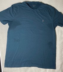 Lot of 3 All Saints Men’s T Shirts Organic Cotton Slim Fit Size L FLAW
