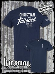 Christian and Tattooed 2-Sided T-Shirt – Religious Jesus Christ God Spiritual