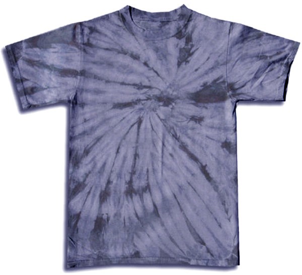 SPECIAL RUN Size SMALL SLATE GRAY PINWHEELHand-dyed TIE DYE T-SHIRT Free US Ship
