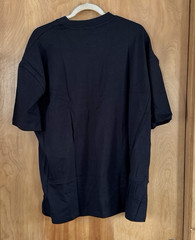 Asos Design Men’s Boxy Oversized Striped T-Shirt Sports Graphic Black Size L NEW