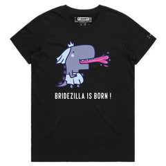 VOICEART Bridezilla at the Wedding Funny Couples T-Shirt with Premium Graphic