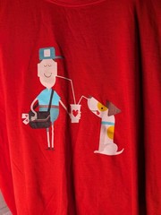 Ronald McDonald House Red Short Sleeve T Shirt Size 2XL XXL Postman Dog