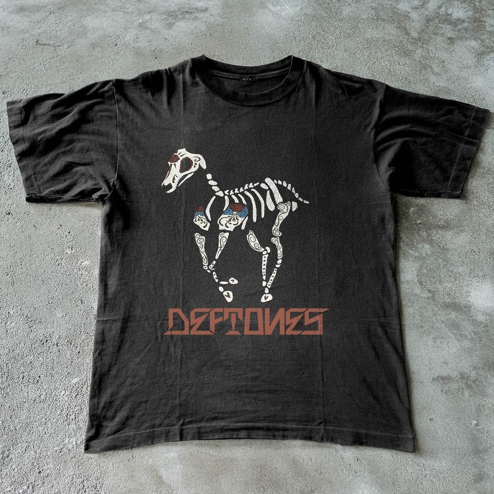 Rare Deftones White Pony Dia De Los Black T-shirt Size S-5XL