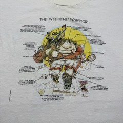 Vintage 90s The Weekend Warrior Single Stitch Graphic Humor Funny T-Shirt USA XL