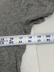 French Connection Embroidered Peace Graphic Tee Grey Size S C49