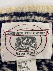 Other brands: JOHN ASHFORD SPORT knit sweater (thick), size M, wool, blue, plain
