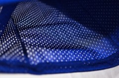 men’s Schutt practice jersey size S/M blue v-neck mesh design elastic sleeves