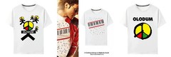 SALE Michael Jackson Movie Same-Style Merchandise Music White Short-Sleeve T