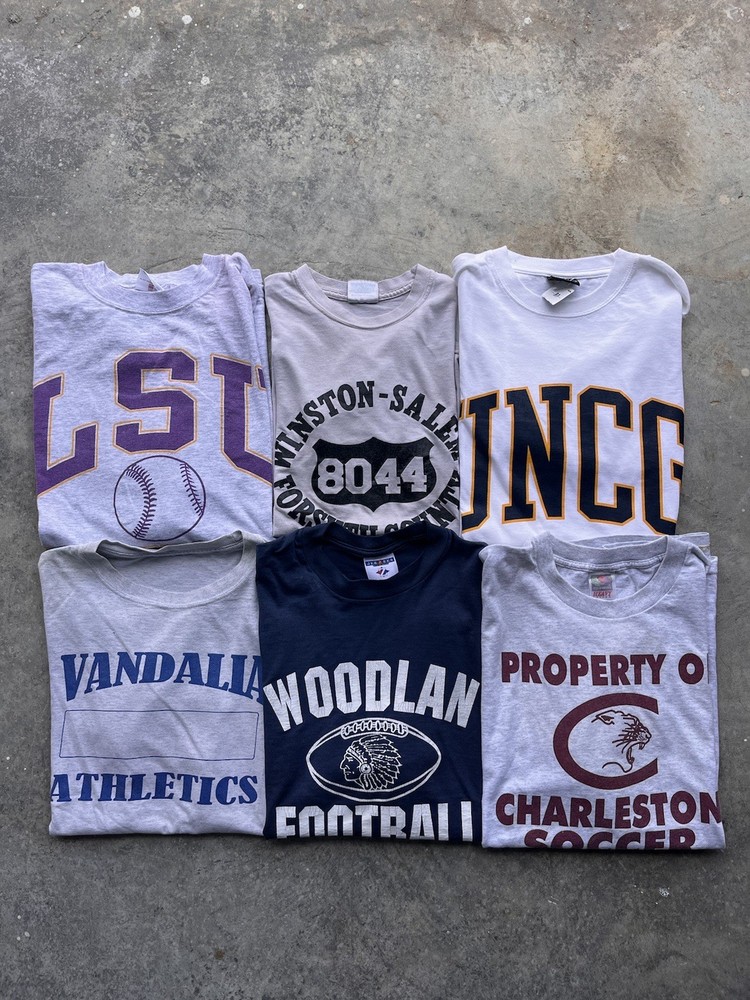6pc Vintage Sportswear Bundle 90s / 2000s Softball/football/soccer Collegiate