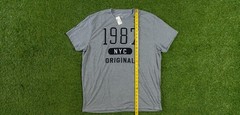 Aeropostale NYC 1987 Embroidered T Shirt Gray Size XXL