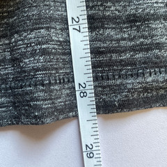 GAP V Neck T Shirt Mens Large Grey Marl Cotton Polyester Marled Pullover