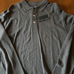 Ivy Crew Classic Gray Long Sleeve Shirt Size Large NWT