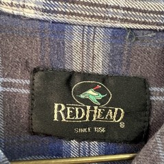 RedHead men’s long-sleeve plaid flannel button-up shirt Size Medium TG2176