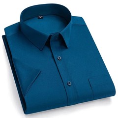 2026 NEW IN Summer Men’s Shirt Non-Ironing Anti-Wrinkle Business Casual Solid Co