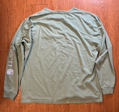Carhartt K231 Long Sleeve Graphic T-Shirt Botanic Green Men’s Large Original Fit