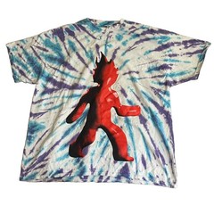 Travis Scott Astroworld 2021 Cactus Jack Sz XL TieDye Boxy “Man On Fire” T Shirt