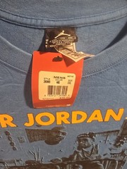​Vtg 2005 Nike Air Jordan Stay In School T Shirt NWT Blue XXL Spike Lee Flight