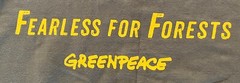 Greenpeace Large T-shirt Forests Animal Rights Environment Ecology cause protest