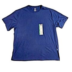 Tee Shirt Blue Cove Short Sleeve Crew Neck Soft Men’s 3XL By Member’s Mark