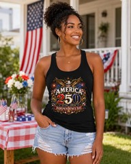 America Independence Day Tank Top