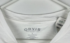 New Orvis Mens Pocket T Shirt Fishing Tackle White Mens Small Graphic Print