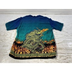 Shiwa 75-5-0612st no boundaries 90s vintage floral cross dragon pattern open