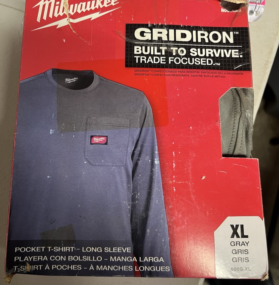 Milwaukee Gridiron Long Sleeve XL model 606G-XL
