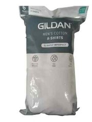 Gildan Mens A-Shirts 6PK White SM-3XL ( Slightly Imperfect)