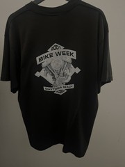 Tultex 2001 Bike Week Daytona Beach Motorcycle Graphic Tee Men’s XL Black