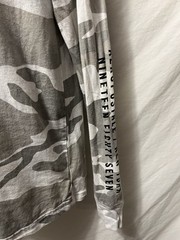 Aeropostale Shirt Mens M Gray Camouflage Brand Long Sleeve Graphic Casual Top A9