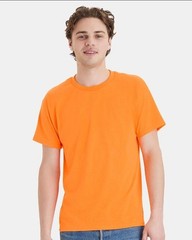 Hanes 5170 5XL EcoSmart Crewneck Short Sleeve Tee Pit to Pit 31″ Safety Orange