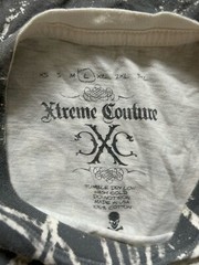 Xtreme Couture T Shirt USA Short Sleeve Skull Y2K MMA Randy AOP double Sided L
