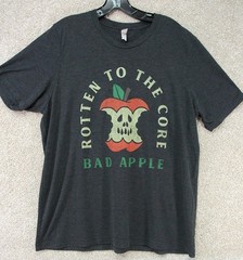 Men’s Rotten To The Core Bad Apple T-Shirt size XL color Gray