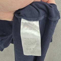 Quince Shirt Mens 2XL Blue Merino Wool V Neck Base Layer