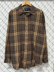 Polo Ralph Lauren Blake Brown Long Sleeve Plaid Shirt Size XL