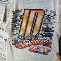 Vintage 90s Short Track Auto Racing Stars Million Dollar Series T-Shirt Small