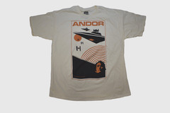 Star Wars Mens Andor Star Destroyer Ivory T-Shirt News S, XL, 2XL, 3XL