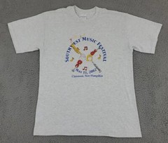 VINTAGE Southwest Music Festival Shirt Mens Large Claremont NH 2002 Adult A13